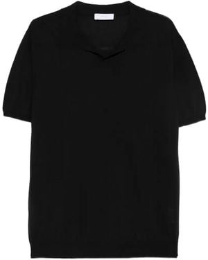 Diktat V-Neck T-Shirt - Black