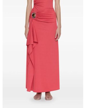 Christopher Esber Occhio Crystal Cascade Skirt - Pink