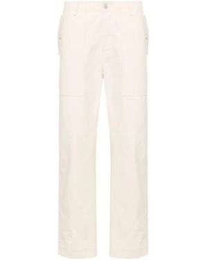 Maison Kitsuné Workwear Straight-Leg Jeans - White