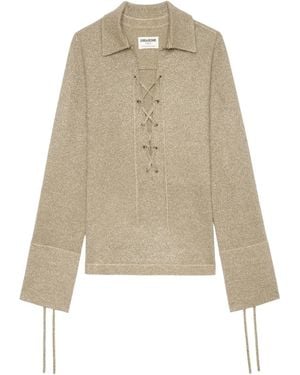Zadig & Voltaire Listy Knitted Top - Natural