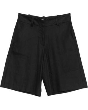 Marc O' Polo Belt-Loops Knee-Length Shorts - Black