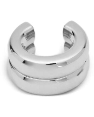 Neeka Studios The Ring Stacked-Effect Open Ring - Gray