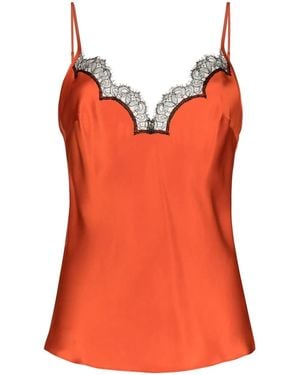 Gilda & Pearl Caraco À Bords En Dentelle - Orange