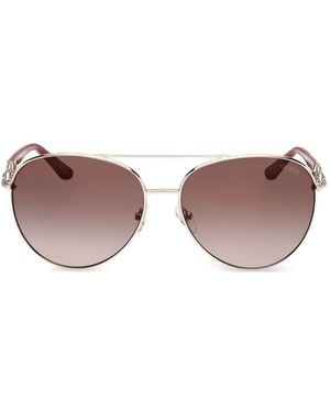 Guess Chain-Link Pilot Sunglasses - Pink