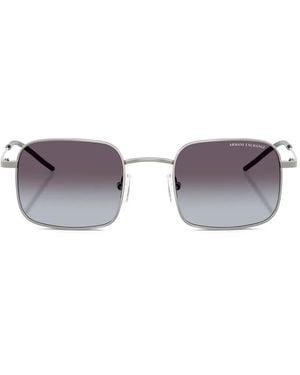 ARMANI EXCHANGE Square-Frame Sunglasses - Metallic