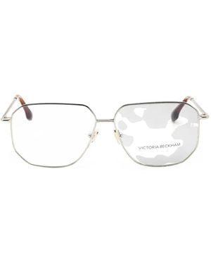 Victoria Beckham Geometric-Frame Glasses - White