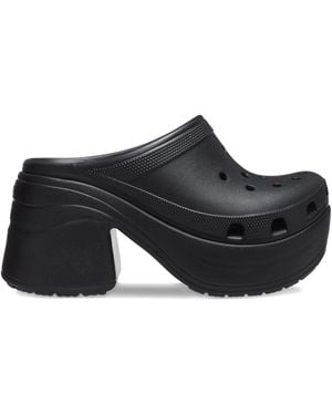 Crocs™ Platform-Heel Mules - Black