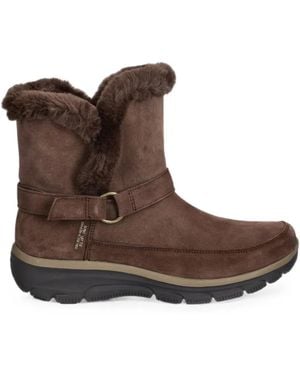 Skechers Paneled Boots - Brown