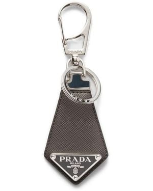 Prada Llavero con charm - Blanco