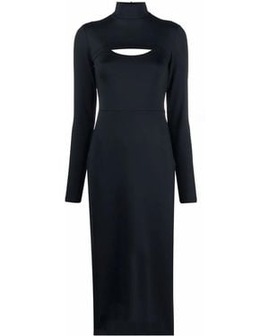 Ambush Vestido Midi Con Aberturas - Negro