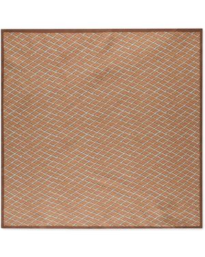 Slowear Patterned silk scarf - Neutro