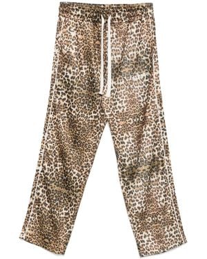Cole Buxton Trainingsbroek Met Luipaardprint - Wit
