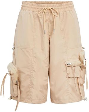 SER.O.YA Alba Ruched Cargo Shorts - ナチュラル
