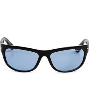 Tom Ford Anders Rectangle-Frame Sunglasses - Blue