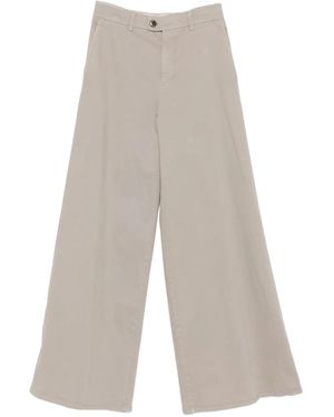 Berwich Pantaloni A Palazzo - Bianco