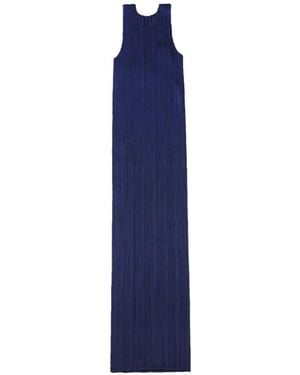 Pleats Please Issey Miyake Pleated Dress - Blue