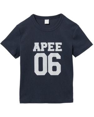 AAPE BY A BATHING AP Graphic T-Shirt - Blue