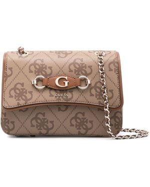 Guess Logo-Lettering Cross Body Bag - Pink