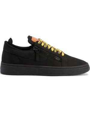 Giuseppe Zanotti Gz94 Double-Zip Low-Top Trainers - Black