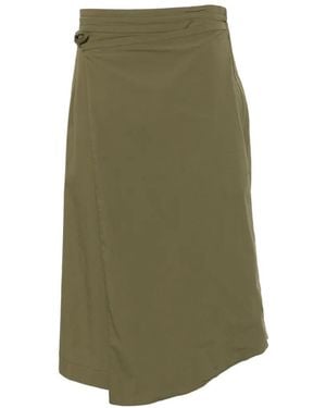 Niu Jupe Mi-Longue À Détail De Boucle - Green
