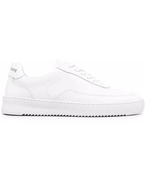 Filling Pieces Branded Heel-Counter Trainers - White