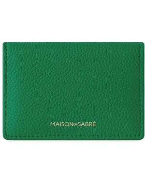 Maison De Sabre Leather Card Case - Green