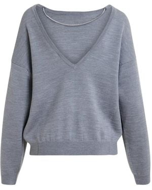 Essentiel Antwerp Chain-Detail Jumper - Grey