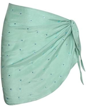 Oséree Gem Crystal-Embellished Pareo - Green