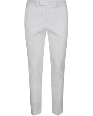 PT Torino Cotton-Blend Trousers - Grey