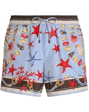 Dolce & Gabbana Zwembroek Met Print - Rood