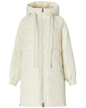 Pinko Hooded Padded Coat - White