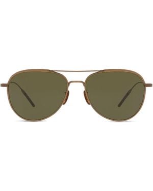 Oliver Peoples Tk-3 Pilot-Frame Sunglasses - Green