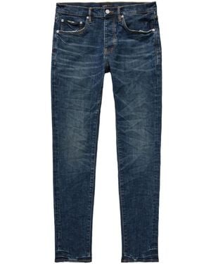 Purple Brand Low-Rise Skinny Pants - Blue