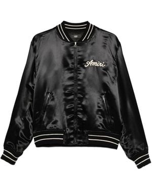 Amiri Club Bomber Viscose Jacket - Black