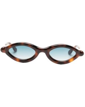 Paloceras Lunettes De Soleil À Effet Écailles De Tortue - White