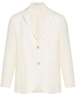 Eleventy Drawstring-Waist Suit - White