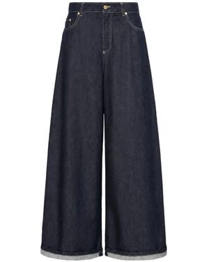 Max Mara Wide-Leg Jeans - Blue