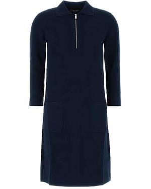 Max Mara Zip-Front Dress - Blue