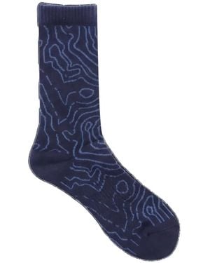 Gramicci Contour Line Socks - Blue