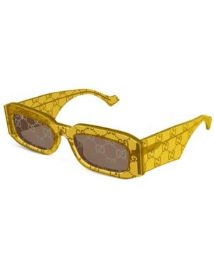 Gucci Double G Sunglasses - Yellow