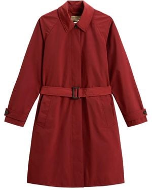Woolrich Summer Trench Coat - Red