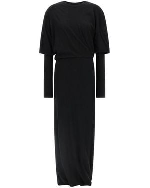 DARKPARK New Marlin Double-Sleeve Maxi Dress - Black