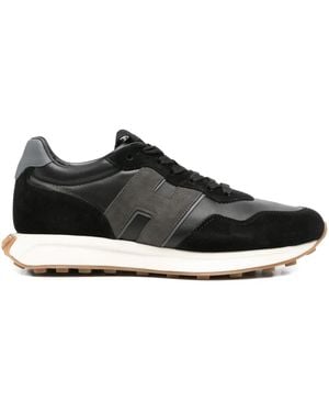 Hogan H601 Suede Sneakers - Black
