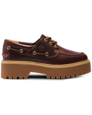 Timberland Platform Eyelet Loafers - Brown