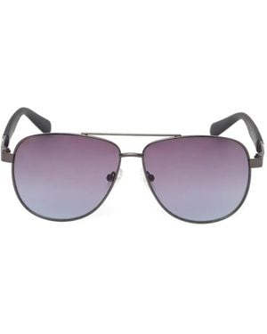 GUESS EYEWEAR Lunettes De Soleil À Monture Géométrique - Violet