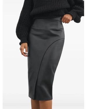 MARCELLA Nyssa Slit Midi Skirt - Black