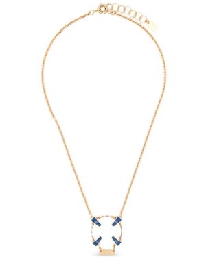 Vivetta Lifebuoy-Pendant Necklace - White