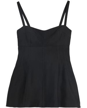 Jil Sander Sleeveless Bustier Top - Black