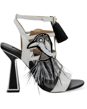 Kat Maconie Sandales À Ornements Oiseaux - White