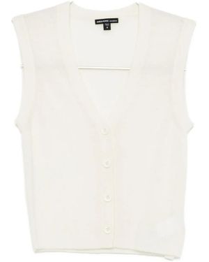 James Perse Gilet Con Bottoni - Bianco